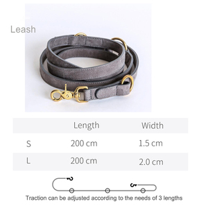 Guinzaglio regolabile in vera pelle per cani di alta qualità con sicurezza durevole e robusto con fibbia per accessori in metallo a sgancio rapido - Product Image 3