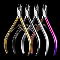 Ensemble de manucure professionnel en acier inoxydable avec pousse-cuticules et coupe-ongles, livraison rapide