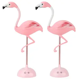 Yaratıcılık güzel sıcak ve romantik uyku çalışma flamingolar çok fonksiyonlu aydınlatma led gece lambası masa lambaları