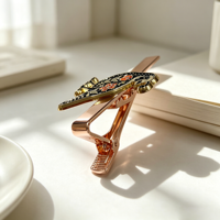 Herstellung von Vintage-Krawattenklammern mit individuellem Logo, Weich-Emaille, Vogel- und Blumendesign, Metall, Herrenanzug-Accessoire