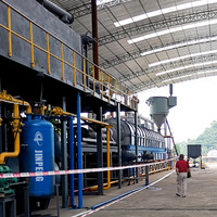 Usine de pyrolyse de pneus usagés à haut rendement en huile et sans pollution, machine de recyclage des pneus