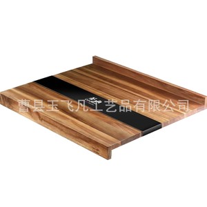 Tabla de amasar de madera de acacia 76x60.5x6cm, tabla de repostería de madera maciza para uso en la cocina - Product Image 5