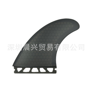 Aileron de planche de surf UPSURF T1 en fibre de verre noire nid d'abeille - Product Image 3
