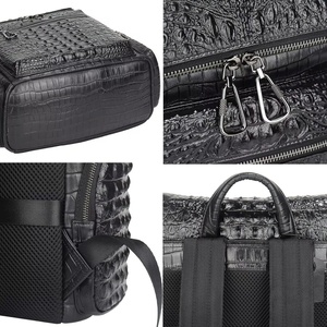 Boshiho Men's Real <b>Leather</b> <b>Laptop</b> <b>Backpack</b> Fashion Travel Daypack with Waterproof Cowhide <b>Leather</b> <b>Backpack</b> - Product Image 4