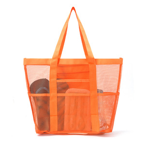 Bolsas de playa de malla Múltiples bolsillos ligeros <span class=keywords><strong>Bolsa</strong></span> de mano de playa de natación de verano plegable para bolsas de <span class=keywords><strong>piscina</strong></span> de vacaciones - Product Image 5