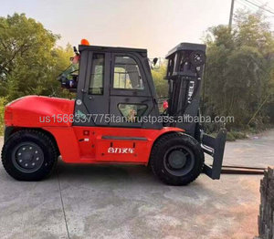 Powerful Heli 10 Ton <b>Used</b> Diesel Engine Forklift Powered <b>Pallet</b> Truck Good Condition 1 Year Warranty 3m Lifting Height - Product Image 2