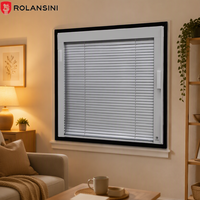 Rolansini Vente Chaude Fenêtre à Persiennes Verticales en Aluminium Anti-Ouragan de Haute Qualité Personnalisée pour Cuisine et Salle de Bain