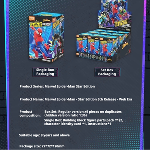 Marvel <span class=keywords><strong>Spider</strong></span>-<span class=keywords><strong>Man</strong></span> Version 05 Original Genuine Symbiote <span class=keywords><strong>Miles</strong></span> <span class=keywords><strong>Morales</strong></span> Figurine d'action en PVC Modèle Blocs de construction à assembler Boîte mystère - Product Image 6