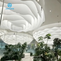 Plafond suspendu en tissu texturé français à installation facile, sans MOQ, service complet d'installation pour centres commerciaux