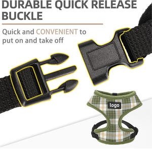 Gilet léger et respirant à motif cœur mignon, réglable, rembourré et doux, avec anneau en D au dos, pour petits <span class=keywords><strong>chiens</strong></span> (tailles XXS-L) - Product Image 3