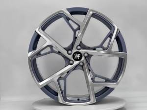 <span class=keywords><strong>ล้อ</strong></span>แม็กซ์ Happy Tiger แบบฟอร์จสั่งทำพิเศษ 5x114.3 สำหรับรถยนต์ ขนาด 16-20 นิ้ว ขอบเว้า ขัดเงาสี<span class=keywords><strong>เงิน</strong></span> สำหรับรถ BMW Audi Porsche - Product Image 1