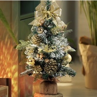 50 Realistische Kleine Dekorative PVC-Weihnachtsbäume, Modern und Langlebig für Tischdekoration Innenbereich Heimdekoration