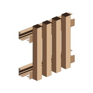 Painel de Revestimento de Parede em Alumínio Série 6000 50x25 40mm com Acabamento em Madeira, Impermeável, para Decoração de Porta de Garagem Externa, Dobrável e Cortável - Product Image 4
