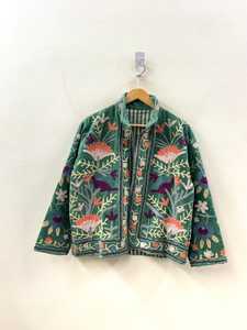 Veste d'hiver bomber bohème de luxe faite à la main en velours brodé Suzani vintage, coupe classique, pour femme, cadeau B2B - Product Image 5
