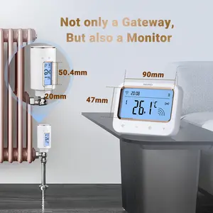 INKBIRD katup termostatik pintar yang dapat diprogram, pengontrol suhu Radiator WiFi dengan lampu latar kontrol jarak jauh
