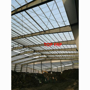 Plaque de toiture/isolement en fibre de verre transparente imperméable FRP 0,8 mm-3 mm avec revêtement anti-UV et service de découpe - Product Image 3