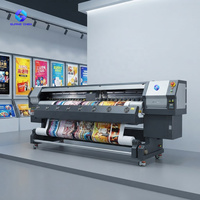 Impresora Industrial de Solventes de 3.2m, Cabezales de Impresión Konica KM512l, 4-8 Cabezales, Máquina de Inyección de Tinta de Formato Ancho para Publicidad Exterior