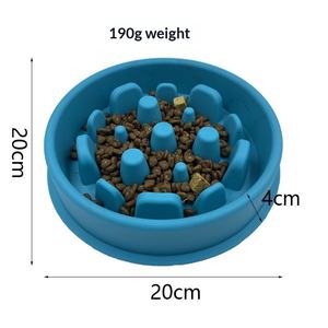 Hot Sale Food Grade Round Silicone Anti-choking Slow Feeding <b>Portable</b> Cat <b>Dog</b> Universal Pet <b>Bowl</b> DurableLight Indoor/Outdoor - Product Image 2