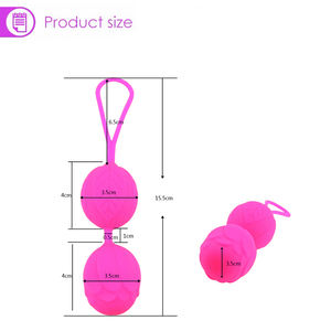 Aman silikon pintar <span class=keywords><strong>Kegel</strong></span> bola Ben Wa bola mengencangkan Vagina latihan mesin Vagina Geisha bola mainan seks untuk wanita - Product Image 2