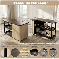 Arbre à chat étroit de luxe en bois et sisal avec hauteur réglable, montage facile, protection anti-griffures, armoire de rangement et roulettes, en carton