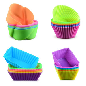 Moules à gâteau en silicone, 5 pièces, forme cœur, étoile, lapin, plateau de cuisson pour la maison, la cuisine, les fêtes, la préparation de desserts, résistant au four - Product Image 3