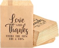 Sacs à collation en papier flexo anti-graisse à fond renforcé avec impression de logo personnalisé pour boulangerie, churros, gaufres et crêpes