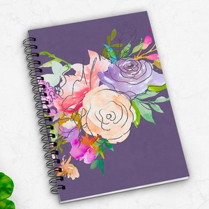 Taccuino rilegato a spirale 5*8 in carta grafica con copertina rigida a punto griglia College/Wide riged <span class=keywords><strong>A4</strong></span> taglie A6 tasche personali regalo - Product Image 2