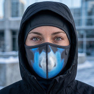 Pasamontañas de Alta Gama para Mujer, con Cambio de Color, Reactivo al Calor, Transpirable, Agradable para la Piel, Máscara Térmica para Patinaje sobre <span class=keywords><strong>Hielo</strong></span> - Product Image 2