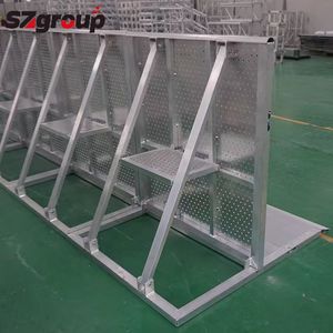 รั้วกั้นอลูมิเนียม Mojo Barricade แบบพกพาและพับได้ สำหรับควบคุมฝูงชนในงานคอนเสิร์ต พร้อมใบรับรอง TUV - Product Image 6