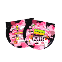 Bolsa de Mylar de 3.5g a Prueba de Olores, Impresa Personalizada, de Grado Alimenticio, con Cierre Vertical y Forma Especial para Dulces y Bocadillos