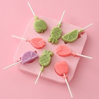 DM359 Moule en Silicone Bricolage Maison Forme Ours Dessin Animé, Fleur, Fruit, Bâtonnets de Fromage, Glaçon, Bonbon, Sucette pour Chocolat