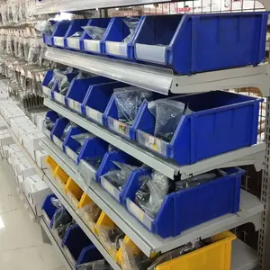 Boîte d'accessoires de stockage de pièces Bacs empilables Recyclage à usage intensif Plastique Industriel Multifonction Organisateur de bureau Polygone