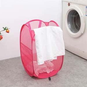 EcoFriendly Rectangle Mesh <b>Laundry</b> Baskets with High Carbon Steel Frame Pop up <b>Laundry</b> Hamper - Product Image 6