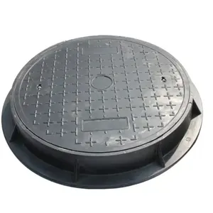 High Loading Road Recessed Heavy Duty Ductile Iron Cast Round Manhole Cover And Frame Metal Sealed Sewer Lid Custom