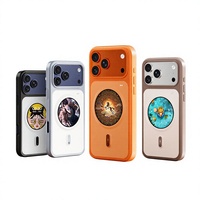 Coque de téléphone de luxe personnalisée avec logo, impression sérigraphique, écran HD intelligent DIY, en TPU+PC+Magnétique, avec écran de surveillance pour iPhone 17 Pro Max