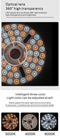 Module LED BY_18W 22W pour ventilateur de plafond, lumière à intensité variable, 3CCT, AC 220V