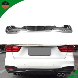 Difusor de Parachoques Trasero de Fibra de Carbono para <span class=keywords><strong>BMW</strong></span> Serie 3 <span class=keywords><strong>GT</strong></span> F34, 328i 330i 335i <span class=keywords><strong>340i</strong></span> <span class=keywords><strong>GT</strong></span> M-Sport 14-18 - Product Image 1