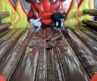 Jeux mécaniques commerciaux pour adultes, machine de rodéo à taureau, contrôles, taureau gonflable en PVC, résistant à l'eau, flamme Leteng