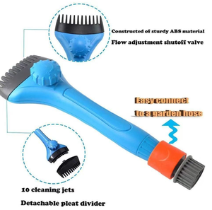 Herramienta de Limpieza para Cartuchos de Filtro de Piscina Dolphin <span class=keywords><strong>Flowclear</strong></span> Aqualite, Cabezal Extraíble Tipo Peine con Accesorio de Manguera de Plástico - Product Image 2