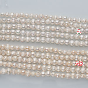 Perlas de agua dulce sueltas cultivadas, venta al por mayor, perlas redondas de patata, Perla Cultivadas, agua dulce Natural para la fabricación de joyas - Product Image 2