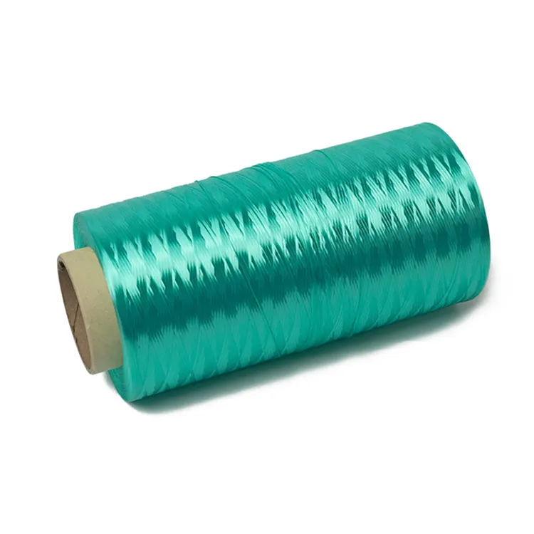Hiqh kalite yeşil 1000D anti cut delinme direnci filament filament bükülmüş iplik lifleri