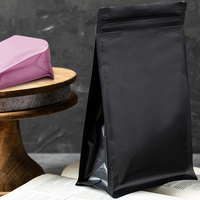 Pochettes stand up réutilisables à café, sacs de livraison avec fermeture éclair, pour le rangement des aliments, à fond plat, unités