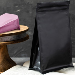 Pochettes stand up réutilisables à café, sacs de livraison avec fermeture éclair, pour le rangement des aliments, à fond plat, unités - Product Image 6