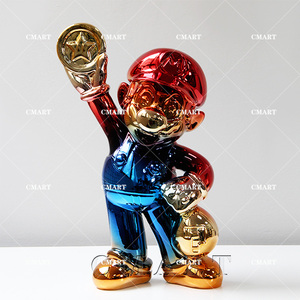 <span class=keywords><strong>Nueva</strong></span> Llegada a la Tienda <span class=keywords><strong>de</strong></span> Juegos: Estatua <span class=keywords><strong>de</strong></span> <span class=keywords><strong>Mario</strong></span>, Figura <span class=keywords><strong>de</strong></span> Resina Cromada <span class=keywords><strong>de</strong></span> 40CM, Escultura Pop Art <span class=keywords><strong>de</strong></span> <span class=keywords><strong>Mario</strong></span> <span class=keywords><strong>Bros</strong></span> - Product Image 6