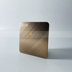 Placa de Acero Inoxidable JIS 304 Acabado No.4, 0.5-0.8mm x 3050mm, Cepillada para Aplicaciones Decorativas de Corte y Doblado en Paredes/Techos - Product Image 1