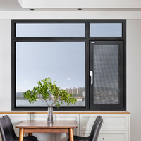 Fenêtre Fournisseur Fenêtre à battant Horizontale Moderne Aluminium Porte Coulissante Appartement Usine Rupture Aluminium Design Graphique Acier Inoxydable