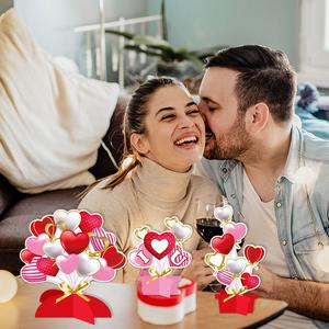 <span class=keywords><strong>Décoration</strong></span> de table en forme de cœur moderne en papier 3D pour la Saint-Valentin, les fêtes, les décorations de mariage, les anniversaires romantiques, les fournitures de <span class=keywords><strong>décoration</strong></span> de la maison - Product Image 2