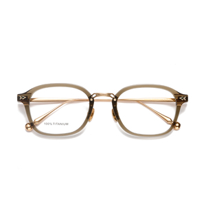 Gafas de Vista Ovaladas con Montura Completa de Titanio Marrón Sólido, Unisex, Ligeras, para Corrección de la Visión - Product Image 6