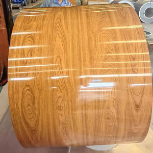 ขดลวดเหล็ก ppgi ลายไม้เคลือบสี - Product Image 1