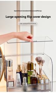 CityLife Modern Redbook Organizador de escritorio Caja de maquillaje transparente de gran capacidad con cajones para mascotas a prueba de polvo Almacenamiento de cosméticos PP - Product Image 4